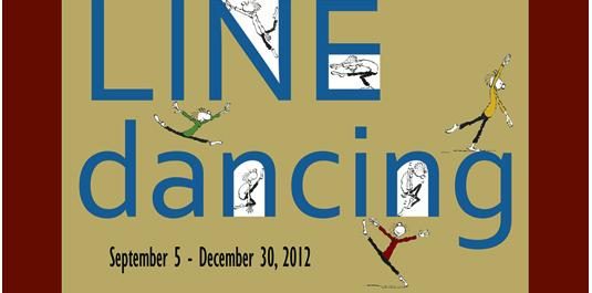 Line Dancing, exhibit, comics, cartoons