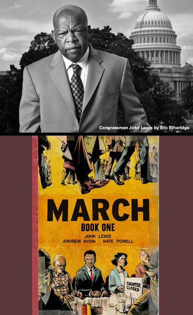 March: An Evening with Congressman John Lewis, Nate Powell, and Andrew Aydin